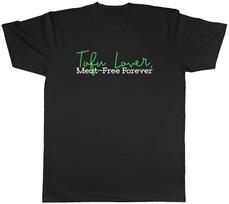 Tofu Lover Mens T-Shirt Meat Free Lover Tee Gift S
