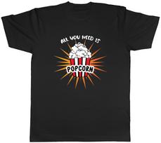 All You Need is Popcorn Cinema Movies Film Mens T-Shirt Tee Gift Top S