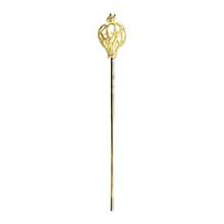 Shimmering Gold Queen Scepter With Rhinestones Decors For Role Playing And Cosplay Party Gathering Dressingup Prop 1