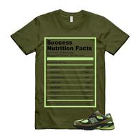 2010 Sea Moss Afterglow Olive Green Black T Shirt Match SUCC 3XL