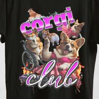 Funny Corgi Dog Club T-Shirt: Meme Tee, Corgi Owner Gift S