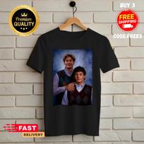 Kimi Antonelli ir George Russell marškinėliai, Juokingi F1 lenktynininkų retro portreto marškinėliai, Įkvėpti  Step Brothers  marškinėliai, Formula 1 lenktynių gerbėjo dovana T-shirt 3XL gray