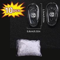 10/100pcs Transparent Silicone Eyeglass Airbag Soft Nose Pads Nosepads on Glasses Sharing Comfortable Anti-Slip for Nose Pad