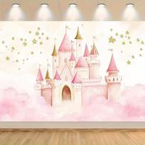 In the graduation season of 2025, an astonishing watercolor-style castle-themed banner will be launched. 47.2x31.5inch/120*80cm