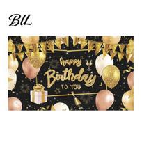 Double-sided Printed Banner Happy Birthday Backdrop, Party Photo Background Cloth for Celebration, Decoration Bunting Flag Decor Kids Women, Supplies Small F