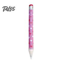 Romantic Desk Decor Giant Pencil, Extra Large Writable with Colorful Pink And White Pencil Pattern Printed, Oversized for School Office Supplies rožinė