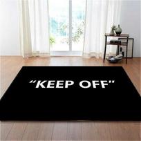 Atsikratykite vietos kilimėlių Grindų kilimėlis Juodai baltas kiliminis kilimėlis Kilimėlis lovos sofos dekoravimui Apsaugokite savo asmeninę erdvę Alfombra 50cm x 80cm
