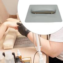 Ergonomiškas nagų dailės rankų atramos rinkinys naudojimui namuose ir salone Light Gray