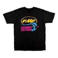 2025 New Women's T-shirt Men's SCREAMING BOYS TEE FMF Racing T-shirt Cotton Retro Short Sleeve T-shirt Casual Street Wear Tshirt S juoda