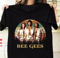 Bee Gees grupės marškinėliai Juodi Medvilniniai Trumpomis Rankovėmis Visų Dydžių S-5XL Unisex Marškinėliai M brown