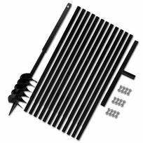 Žemės sraigtas su rankena, 120 mm, su prailginimo vamzdžiu, 13 m, Plienas