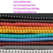 1.5 Square Millimeter Wire Insulation Sleeve Cable Marker Sleeves  Electrical Cabinet Wiring įvairiaspalvis
