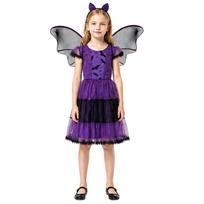 Women's Witch Halloween Costume for Cosplay Party Performance Outfit L violetinė