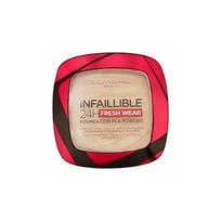 Loreal Paris long-lasting makeup powder, oil control, brightening skin tone, concealer and setting makeup 24-Hour Wearing Powder-20 Ivory rožinė