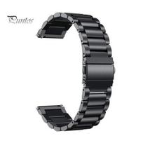 18/22/20/24mm dirželis nerūdijančio plieno laikrodžio apyrankė Samsung/Frontier apyrankei 20mm juoda