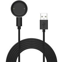 100CM Greito įkrovimo laido pagrindas Huami Amazfit BIP 6, Active 2, Active2 Square magnetiniam USB / Type-C įkrovimui Amazfit BIP 6 juoda