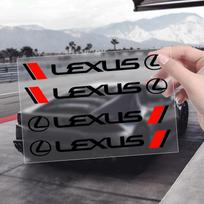 4 vnt. Automobilio durų rankenėlės ženkliuko apsauga Lipdukas Valytuvo lipdukas Lexus F-SPORT ES RX NX LS UX LM LX GX LC RZ IS CT GS RC HS SC TX L
