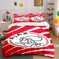 Ajax logo and stripes. Bedding sets Duvet cover sets Duvet covers Pillowcases(1* Duvet Cover 2* Pillowcases without duvet insert) 135x200cm