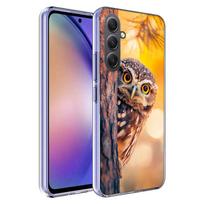 Owl in Winter Phone Case For Samsung A54 A34 A24 A14 A53 A33 A23 A13 A52S A32 A22 A12 A17 Galaxy A03S A04S A02S A42 A72 A73 A90 Samsung A52 5G