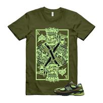 2010 Sea Moss Afterglow Olive Green Black T Shirt Match KC 2XL