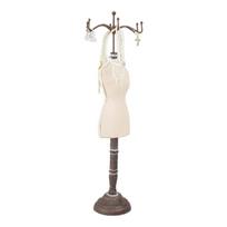 Elegant Design Velvets Covered Wood Base Jewelry Holder Quick Setup Suitable for Home Decorating and Jewelry Exhibition S