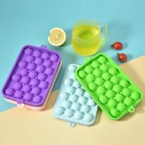 Large Capacity Silicone Ice Tray Easy Release Jelly Yogurt Ice Cube Mold BPA-Free Freezer Tray dangaus mėlyna spalva