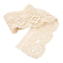 1pcs Beige Lace Ribbon Cotton Thread Lace Trims Soft Cotton Lace Trim  For Sewing Crafts