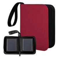 40 Pockets Trading Card Album Diamond Leather Storage Pockets Photocard Holder  Card Collection raudona