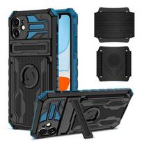 Sportinis raištis ant rankos, apyrankės dėklas Samsung Galaxy Note20 S21 Plus Ultra S20 Fe M02 M12 A20s, stovas, šarvuotas laikiklis, telefono galinis dangtelis For S20 FE mėlyna