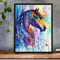 5D PASIDARYK pats deimantinė tapyba Gražus arklys Kryželiu siuvinėjimo rinkinys Mozaikinis deimantinis siuvinėjimas Rožė Pilnas apvalus/kvadratinis deimantukas Namų dekoravimas Round 30x40cm