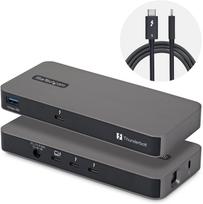 Stacja/replikator StarTech - Stacja dokująca - USB4 / Thunderbolt 4 / Thunderbolt 5 - 3 x Thunderbolt 5 - 140 Watt - Wielka Brytania, Europa (303UE-TB5-HUB) | 303UE-TB5-HUB | 0065030925709