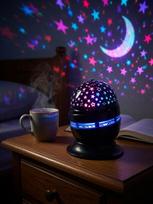 iLike RGB Crystal Ball Light, 180° Rotating Party Projector with Remote Black