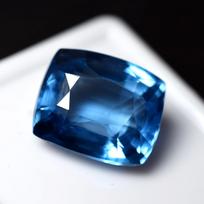 CERTIFIED Sri Lankan Natural Blue Sapphire Cushion Cut 8.45 Ct Loose Gemstone 12.6 mm approx mėlyna
