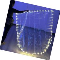 LED Light Worship Dance Flag with Telescopic Poles Semi Circle Design Praise Banners for Celebration and Beach Vacations 5