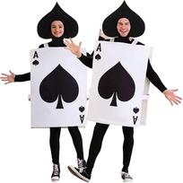 Men's and women's cos costumes playing cards onesies party costumes funny acting costumes one size fits all
