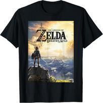The Legend Of Zelda Breath Of The Wild Link Horizon Poster T-Shirt S juoda