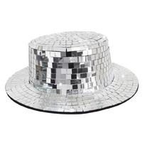 Nostalgic Styles Disco Ball Fisherman Hat with Reflective Mirror Creating Dynamic Light Show for Entertainment Event 1