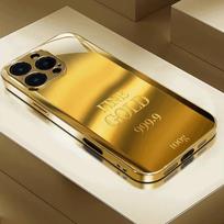 Shimmering gold Gold nuggets Luxurious High-end Phone Case Electroplated Glass PhoneCase for iPhone 171615141312pm Pro Plus iPhone 11 Pro Max