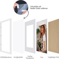 Nuotraukų rėmelių rinkinys 12 VNT. Mediniai rėmeliai 13x18 cm balti — sienų galerija, miegamojo dekoras, nuotraukų rėmeliai, nuotraukų įrėminimas, namų dekoras, rėmeliai su paspartu, biuro interjeras