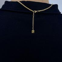 Ne universiteto teritorijoje - Garrett Graham įkvėptas auksinis karoliai Minimalistinė raktikaulio grandinėlė 55CM