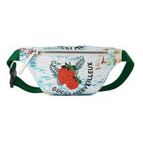 GUCCI Recycled Nylon Fanny Pack, Sling Bag, Kids Bag Kids White/Red/Light Blue Basic Set (Bag + Dustproof Bag) mėlyna
