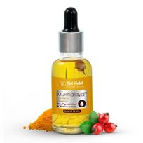 Nat Habit Turmeric Rosehip Mukhalaya Face Oil For Natural Skin Care Blemish Control And Tan Removal 13 Cold Pressed Oils 30ml