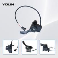 Yolin 5V E-bike Throttle Body 70° Rotation 9Nm Torque IPX5 Waterproof 3Pin >100k Cycles accessories for Electric bicycle juoda