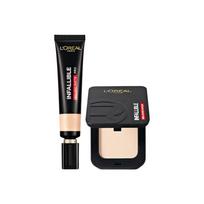 Loreal Paris Oil Absorbing Stick Microdermabrasion King Powder Makeup Set - Two-piece Set 300 Oil Absorbing Stick Foundation 35ml  300 Skin Microderma rožinė