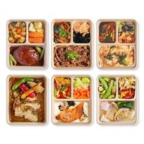 DELIPICKS Frozen Bento 6 Popular Menu Items from a Michelin Chef Trial Set Average Calories Low Serving of Microwaveable in 5 Frozen Prepared