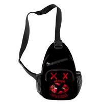 Popular Novelty Cool Maneskin Crossbody Chest Bags Oxford Waterproof Boys/Girls Sports Travel Bags 3D Print Shoulder Bags