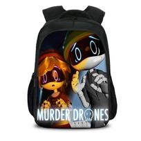 Murder Drones Double layer Backpack Durable Trendy Versatile Large Capacity  School Boy and Girl Birthday Best Gift