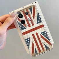 Case for Xiaomi Redmi Note 14 Pro Plus A4 12S 9 10 11 12 14C Note 13 13C 10S 11S Soft Phone Cover National Flag Pattern Redmi Note 10 Pro
