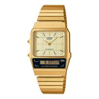 CASIO Standard Analog-Digital Quartz Wristwatch AQ-800EG-9A Unisex Gold Overseas Model