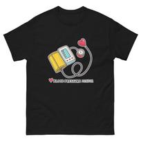 Blood Pressure Monitor Hospital Health Medical Safety T-Shirt M